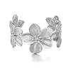 Boho Gold Color Flower Cuff Bangle for Women Vintage Aesthetic Big Floral Open Wide Wristband 2026 Summer Beach Vacation Jewelry