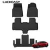 LUCKEASY Right Drive for Tesla Model YL 6seats RHD 2025 2026 Car Floor Mats Cargo Liner Trunk Pad TPE 3D Waterproof Accessories