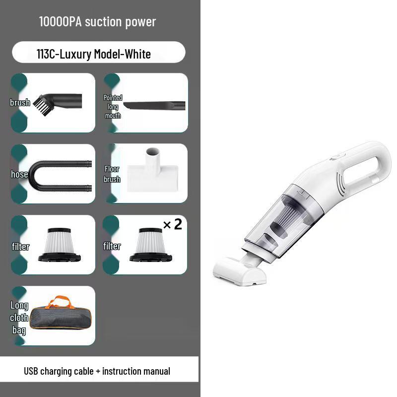 Powerful Handheld Vacuum Cleaner for Home & Car - Quiet, High Suction, Dust & Pet Hair Removal