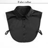 Women's Lace Decorative Hollow Out Detachable Collar Base Shirt for Autumn and Winter