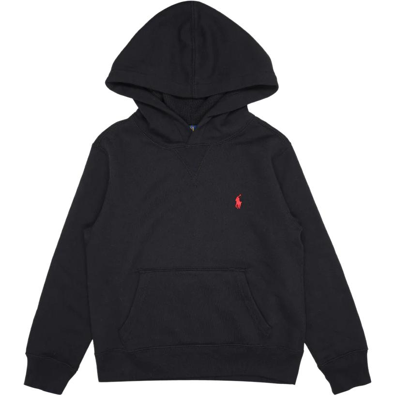

Худи Polo Ralph Lauren с вышивкой логотипа, однотонный пуловер, детские худи, черный 323749954-001 L
