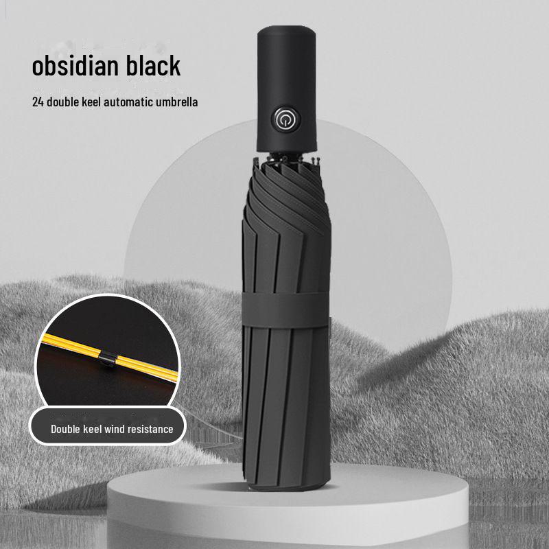 10-Bone Automated Dual-Use Umbrella: Large Folding, UV Protection, Sunshade for Men & Women