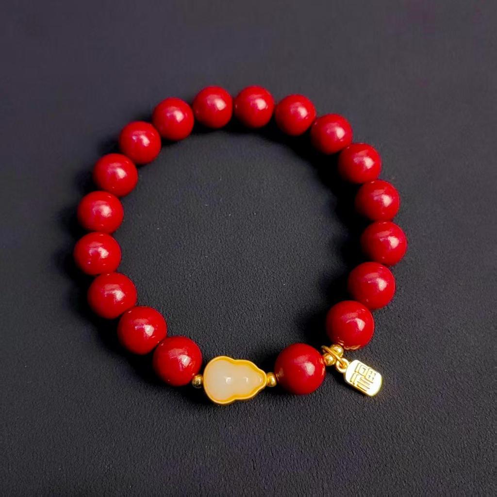 Benmingnian Lucky Gourd Hand String - Couple's Fu Charm Bracelet for Men and Women