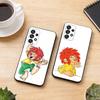 Coque de téléphone M-Meister E-Eder und Sein Pumuckl Pour Samsung S25,S24,S21,S22,S23,S30,Ultra,S20,Plus,Fe,Housse Noire en Silicone Souple