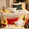Home Decoration Nordic Golden Embroidery Cushion Cover Plush Soft Pillowcase Fluffy Embroidery Sofa Pillowcase Bedroom
