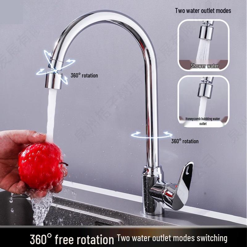 TLXT Wall-Mounted Flexible Kitchen Faucet