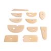11pcs Pottery Trimming Tool Professional Wood Pottery Foot Shaper Tool for Carving Clay Molds Clay