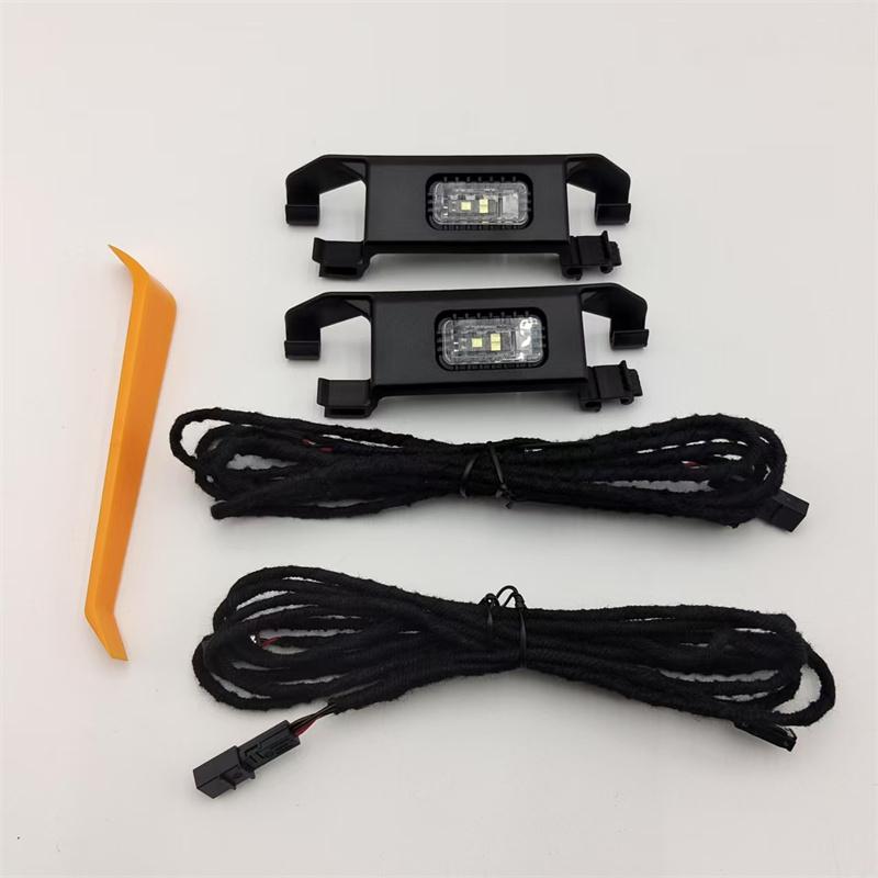 LED Footwell Lighting + Cable Rear set for T-ROC Jetta Polo T-Cross Enyaq 2pcs Car Rear Foot