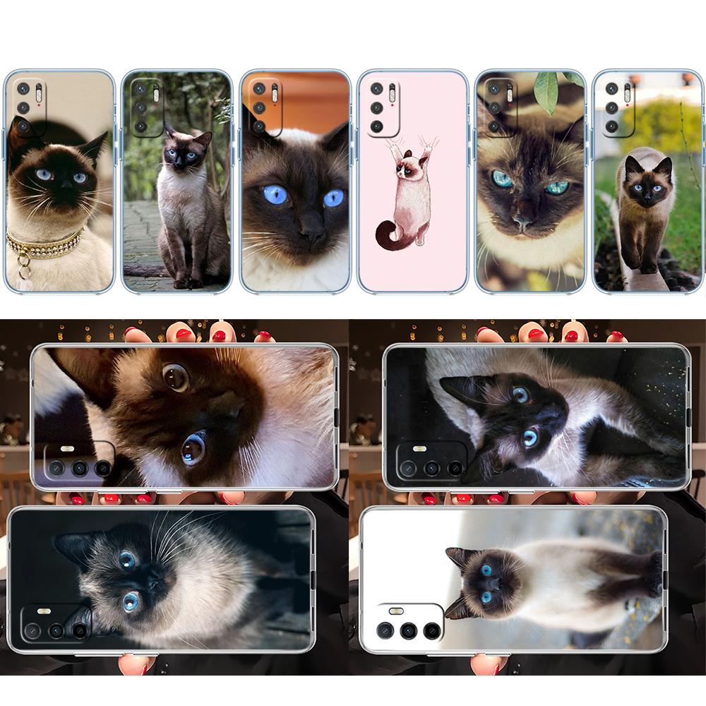 PP22 Cute Siamese Cat Phone Case for LG K22 K30 K40 K40S K41 K42 K50 K50S K51 K51S K52 K61 K62 K71 K92 Q60 Q61 V40 V50 V60