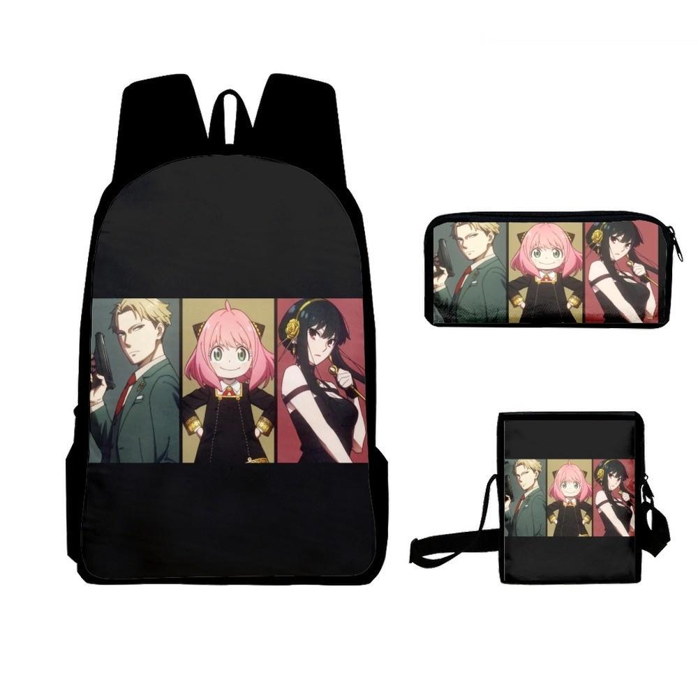 Rollenspiel Animation Zubehör Rucksack Schultasche Umhängetasche Federmäppchen Dreiteiliges Set