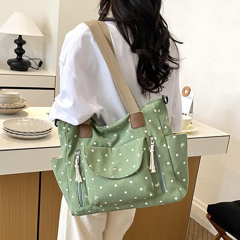 Plátěná taška Tote Bag Dámská Velkokapacitní Taška přes rameno Crossbody Neformální Denní Pracovní Kabelka