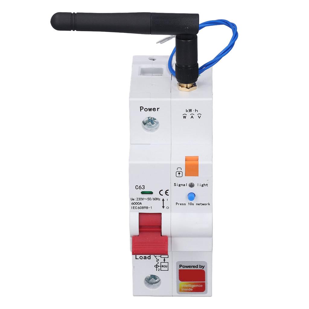 for Zigbee Smart Circuit Breaker 1P 63A Remote Control WIFI Metering Circuit Breaker for Tuya