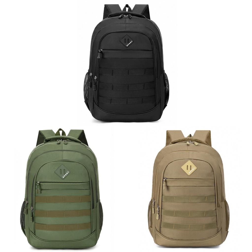 Casual Oxford Material Commuter Backpack With Large Capacity And Colorcontrast Elements
