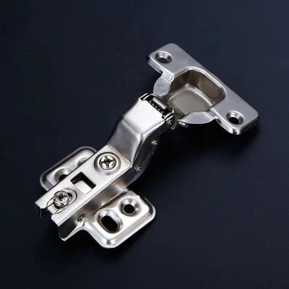 2Pcs Stainless Steel Concealed Hinges with Screws Cabinet Hinge Door Hinges  for Wardrobe Door
