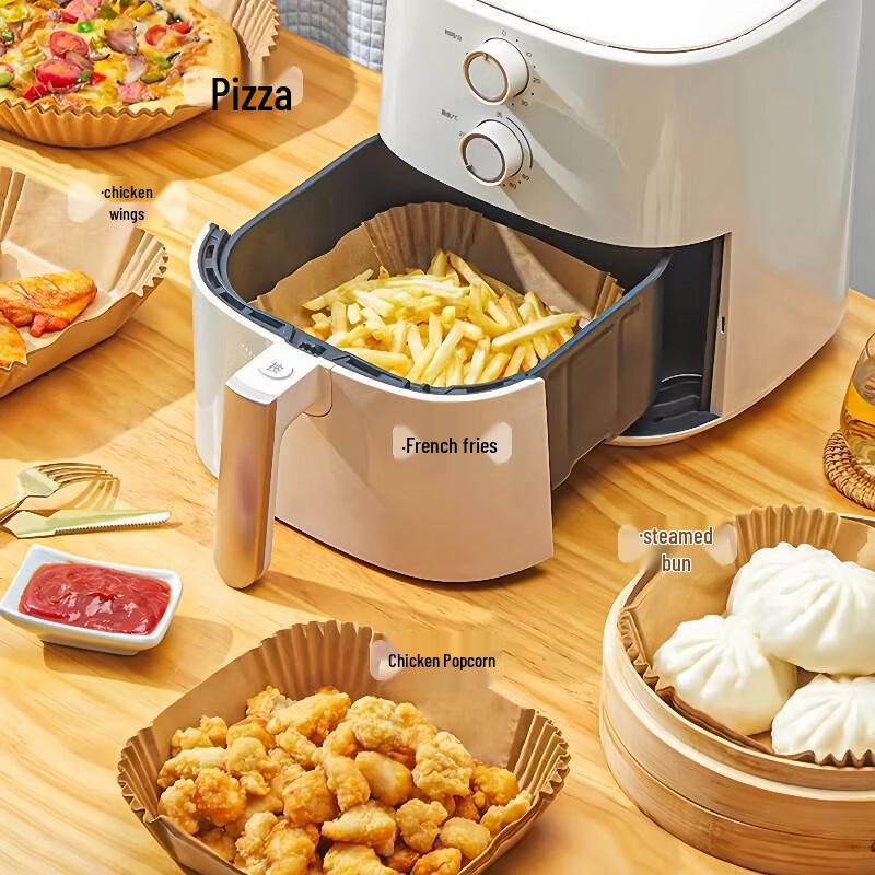 ZISIZ Round Air Fryer Parchment Paper Liners