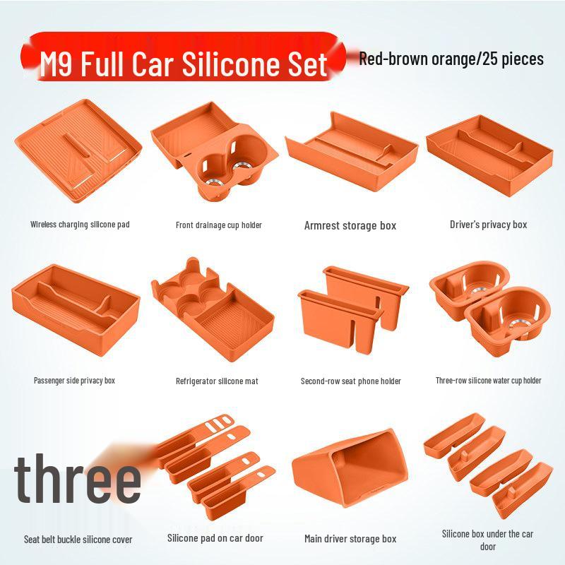 Essential Silicone Mat Set for AITO M7, M8, M9 Interior Decoration - Fits 26 Models