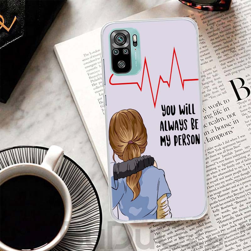 Greys Anatomy Person Cover For Xiaomi Redmi Note 14 13 12S 12 11 Pro Plus Phone Case 11S 10S 10 11E 11T 14Pro 13Pro Print Coque
