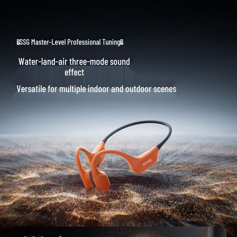 Saina B77SProMax IP68 Waterproof Bone Conduction Sports Headphones
