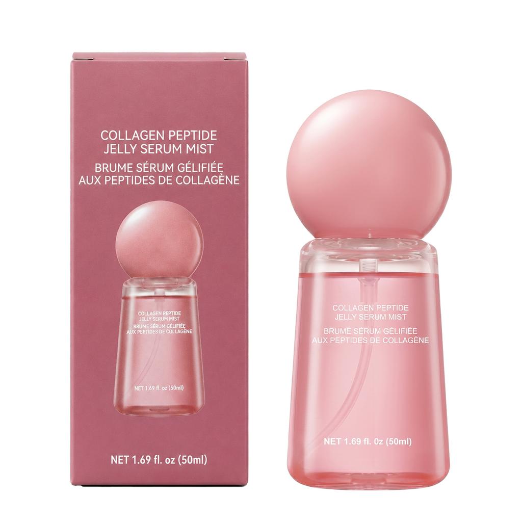 Collagen Peptide Jelly Essence Spray Moisturizing Smoothing Softening Facial Skin Hydrating Glow Essence Less