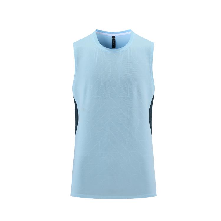 Men's Quick-Dry Sleeveless Basketball Top - Ice Silk Fitness Vest for Running and Training