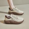 Fashion women's shoes leather sports shoes women's platform 2025 new soft-soled non-slip versatile small casual shoes single shoes