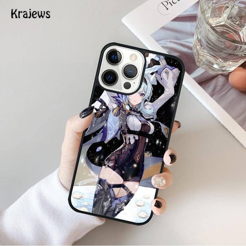 

Genshin Impact Eula Game Phone Case For iPhone 17 Air 16 15 14 Ma Plus 11 12 13 Pro Ma Phone Cover coque iPhone 13