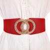 Sale Ladies Elastic Belt, Stylish Elastic Wide Waist Seal, Casual With Skirt Decorated Black Belt