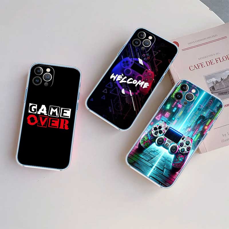 RE32 Game Over Transparent Phone Case for LG K22 K30 K40 K40S K41 K42 K50 K50S K51 K51S K52 K61 K62 K71 K92 Q60 Q61 V40 V50 V60