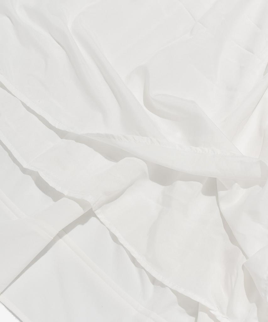 CARGOBROS FOR WOMAN Frilled Elastic Long Skirt (White)