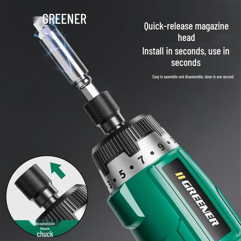 Green Forest 3.6V Rechargeable Electric Screwdriver & Drill Set CN Plug (adapter Included)