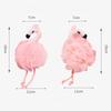 Cute Pink Flamingos Shaped Bath Flowers Girl Bath Brush Exfoliating Back Massage Scrubber Cleaning Balls Body Wash Foaming Net