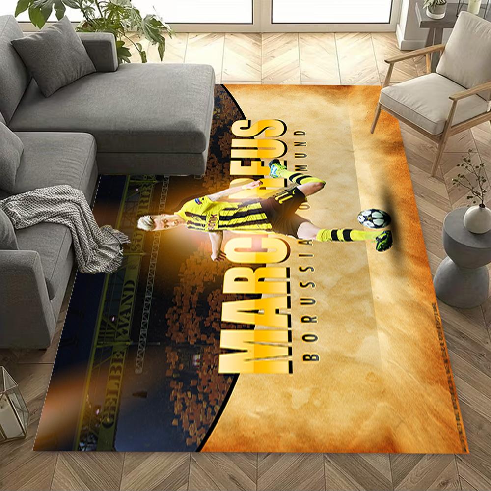 Marc Reus Action Carpet Suitable for Study room Outdoor Entryway Foyer Anti-slip Rug Anime Office Decor Perfect Birthday/Christmas Gift Idea