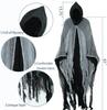1/2/3PCS Halloween Scary Cloak Cape Costume Skull Zombie Prop for Adults Kid Cosplay Party Haunted House Outdoor Horror Supplies