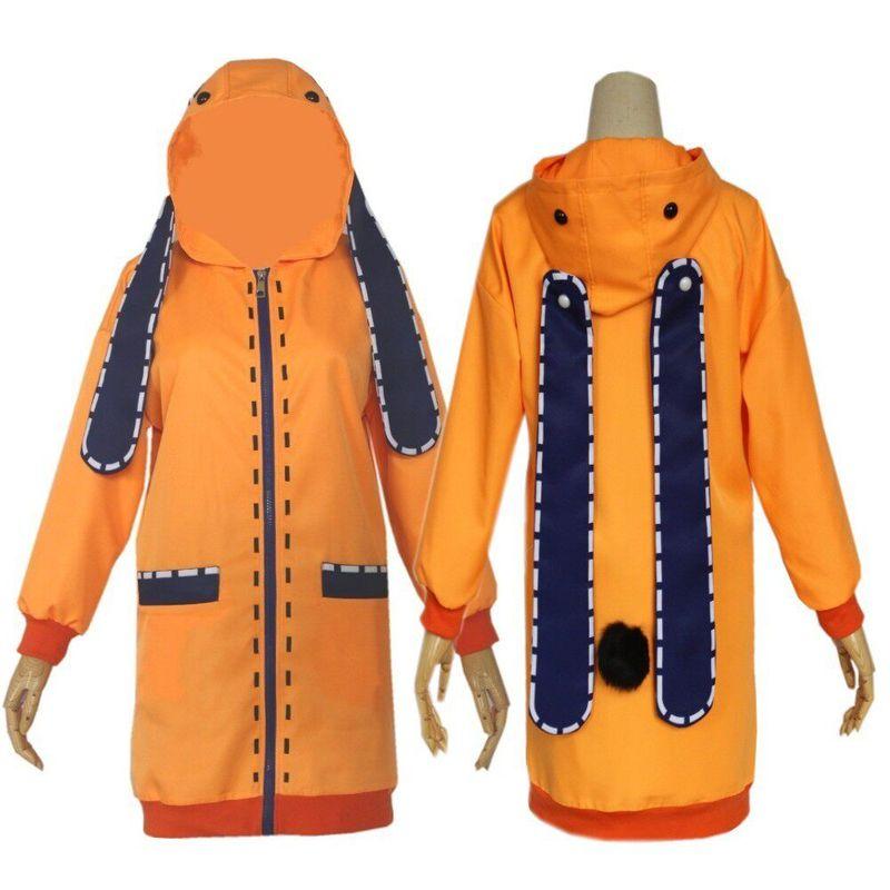 

Kakegurui Hell s Moon Rina Cosplay Costume Hell s Moon Rina Cosplay Role-Playing Clothing Shop Orange Coat 110