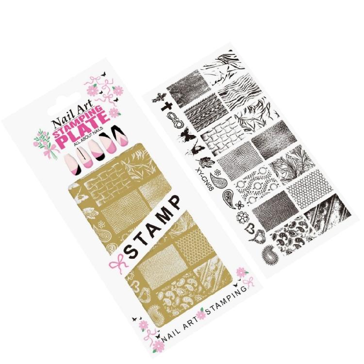 Long Lasting Metal Nail Design Stamp Reusable Template With Detailed Embossing For Gel And Regular Polish Users