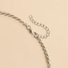 Alloy Gothic Bird Skull Necklace Exquisite Pendant Necklace Alloy Texture for Individualistic and Artistic Expression