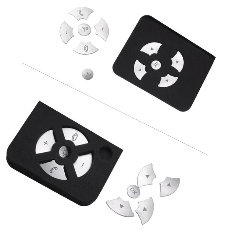 Pentru Mercedes Benz ECS GLK R ML GL CLS SLK Class W204 W212 ABS cromat Accesorii auto autocolante interioare pentru butoanele roții Capac