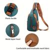 Men's crossbody bag fashionable chest bag Men's portable single shoulder bag for going out mobile phone bag casual sports shoulder bag