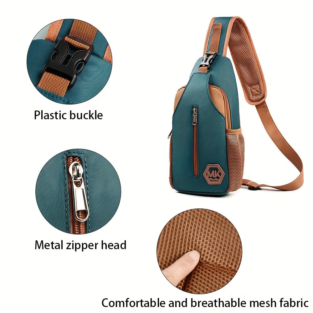 Men's crossbody bag fashionable chest bag Men's portable single shoulder bag for going out mobile phone bag casual sports shoulder bag