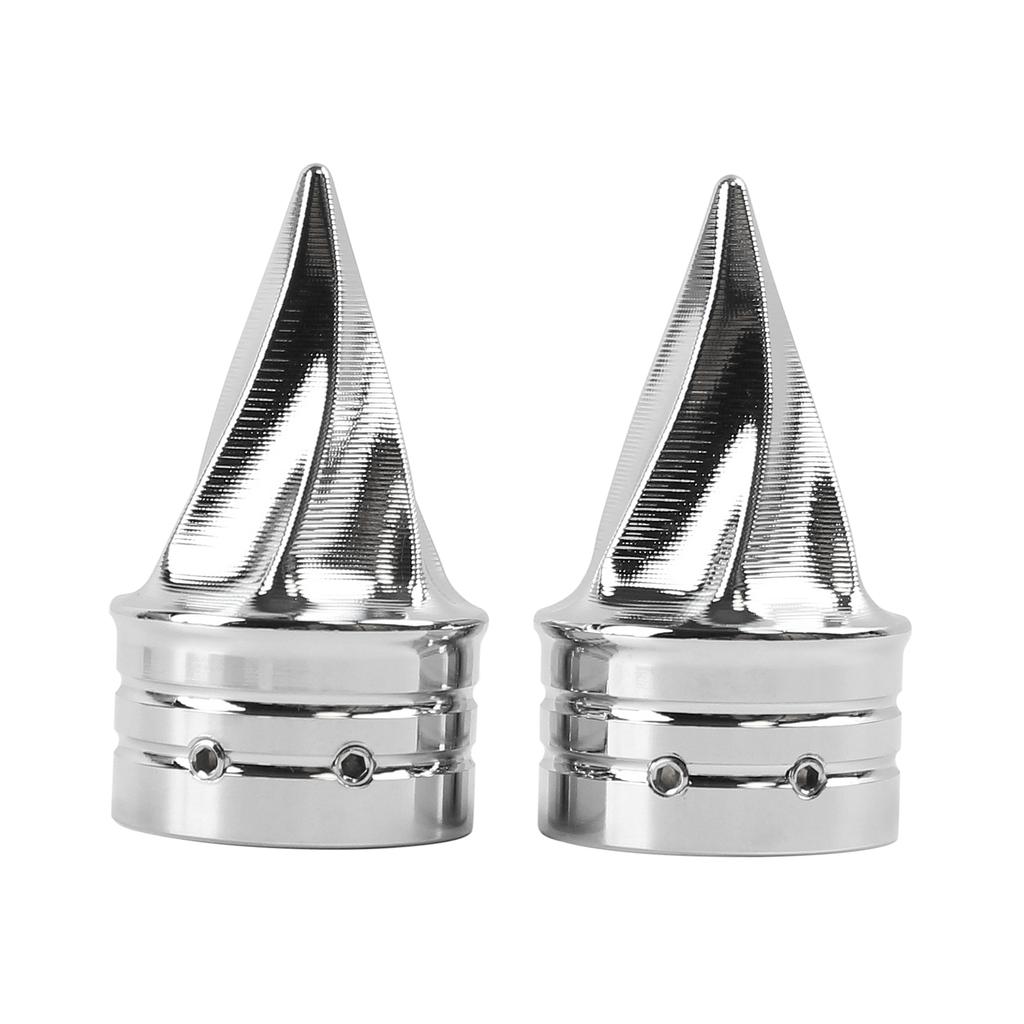 Motorcycle Front Axle Cap Nut Covers Twisted Caps For Harley Sportster Touring Road King FLHX Dyna Softail Fat Boy VRSC 08-2023