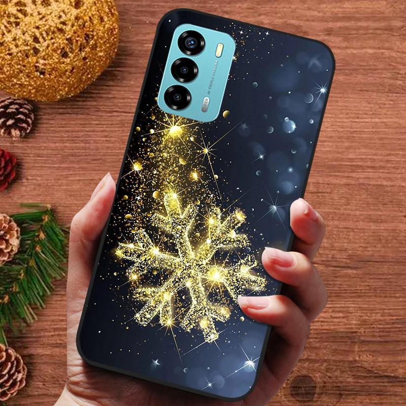 Christmas Silicone Soft Case for ZTE Blade V40 V30 Vita V40 Design V41 Smart A7050 Cover Bumper 8030 9030 Cute Bumper Funda