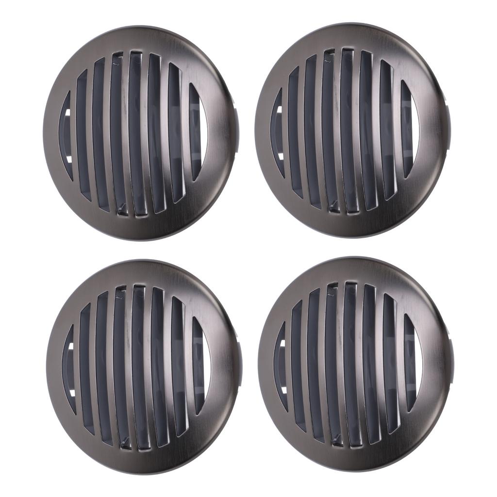 4 Stück 3 Zoll 76 mm RV Luftgitter Deckenlüftung 316 Edelstahl Bootsbelüftungsabdeckung Rundes Luftgitter Gitter für Yacht