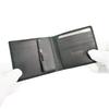 Inden Bifold Wallet Bill C Thin Deerskin Black X Black Lacquer Small Checkered Pattern [Indenya] 2003-01-167