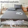 1pc Comfortable Solid Color Bedding, High Quality Fitted Sheet,30cm Deep Pocket Fitted Sheet, Easy To Machine Wash, Non-Slip Mattress Protector Cover