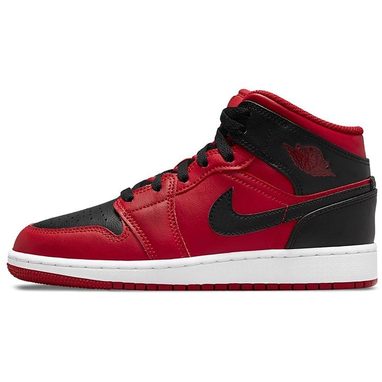 Air Jordan 1 Mid Reverse Bred Men s 554724-660 EU 42.5
