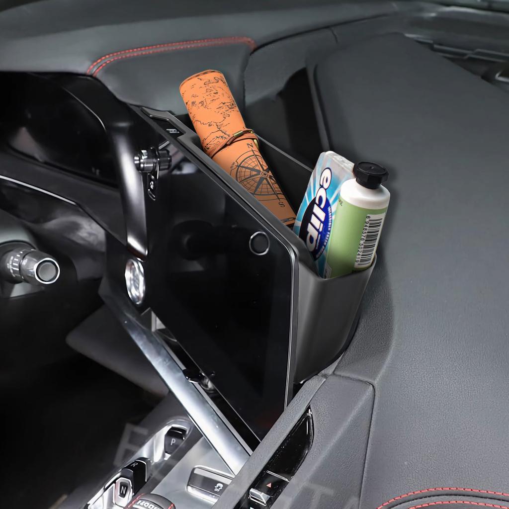 Sixthsomy Center Console Organizer Navigation Screen Storage Box Tray Chevrolet Corvette C8 2020-2025 Interior Car Accessories