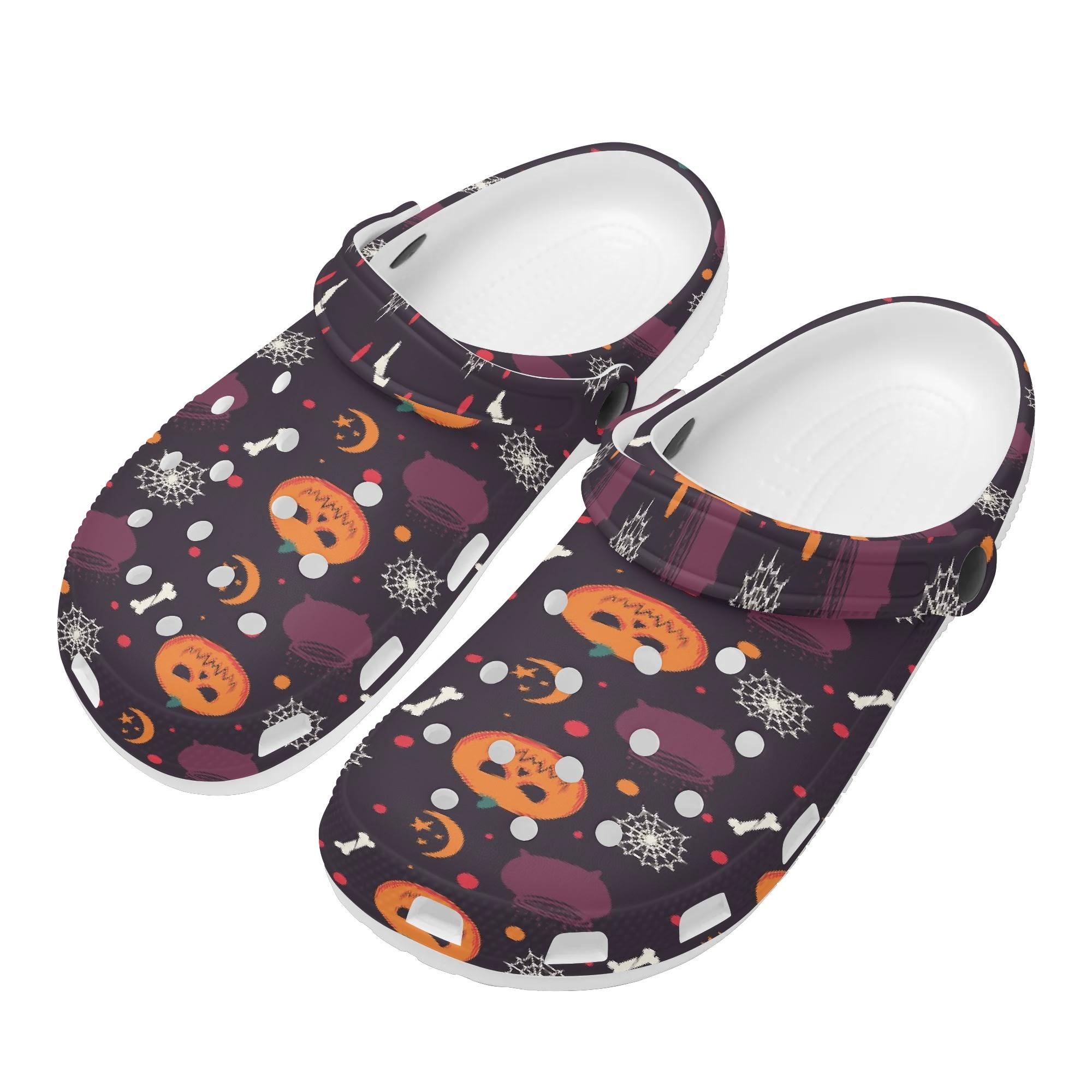 Trendy Printed EVA Clogs Women Men Ventilated Breathable Slip On Casual Shoes Lightweight Summer Sandals Soft Daily Wear 36 белый