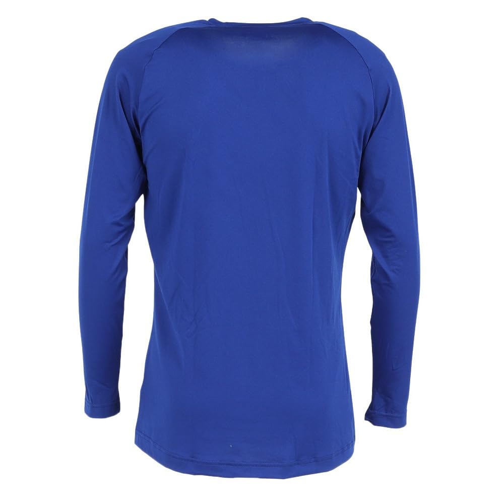 Mizuno Baseball Size O Blue Men's Low-Neck Long-Sleeve Undershirt, (LL),