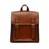 New Fashion Trendy PU Leather Double Backpack, Casual Versatile Retro Backpack, Shaped Women's Backpack