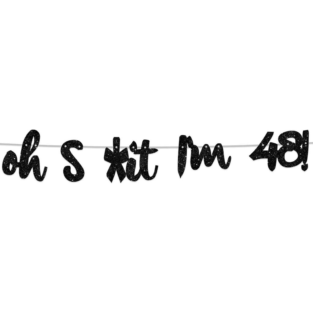 Oh I’m 30! Banner Backdrop Glitter Black Hallo Thirty Cheers to 30 Years Old Theme Decor for Man Woman Happy 30th Birthday Party Photo Studio Prop